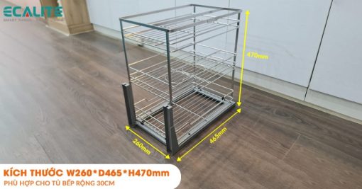 Kệ đựng gia vị, chai lọ Ecalite EL-NP30B