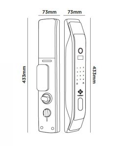Khóa điện tử Hubert HB CG68 Copper - 9