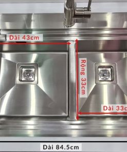 Chậu rửa chén Inox 2 hộc Ecalite ESD-8245HC