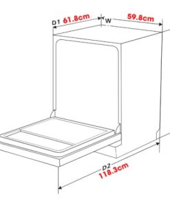 Máy rửa chén độc lập Ecalite EDW-SMS6014AB - 16 Máy rửa chén độc lập Ecalite EDW-SMS6014AB