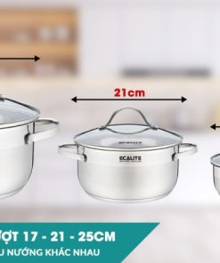Bộ nồi inox 3 đáy Ecalite RW-3006SS - 15 Bộ nồi inox 3 đáy Ecalite RW-3006SS - 14