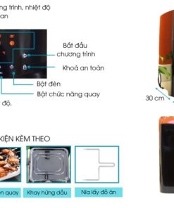 Nồi chiên không dầu 15L Ecalite EL-AF15 - 19 Nồi chiên không dầu 15L Ecalite EL-AF15