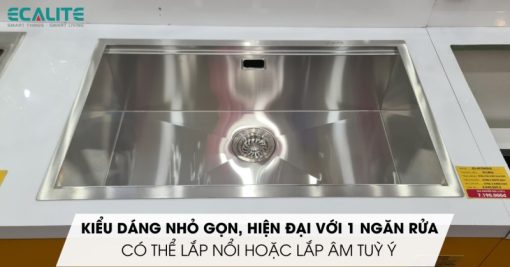 Chậu rửa chén Inox Ecalite ESD-7848HS