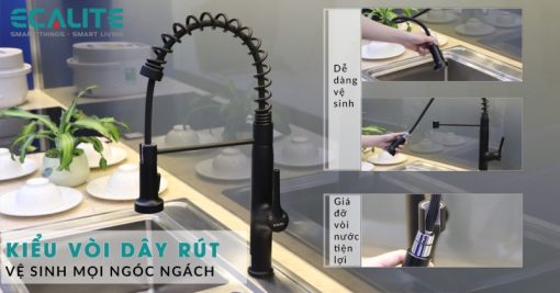Vòi rửa chén nóng lạnh Ecalite EF-K541B