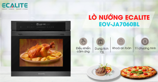 Lò nướng âm tủ Ecalite EOV-JA7060BL - Dung tích 72L - 9