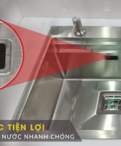 Chậu rửa chén Inox 2 hộc Ecalite ES-N28550HS - 16