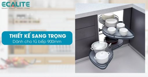 Mâm xoay góc hình lá mở trái Ecalite EL-NST900L