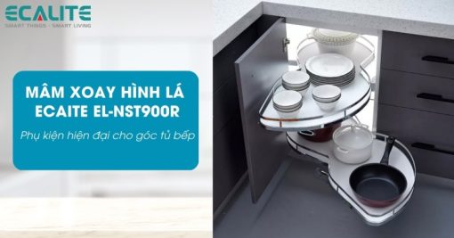 Mâm xoay góc hình lá mở phải Ecalite EL-NST900R - 3