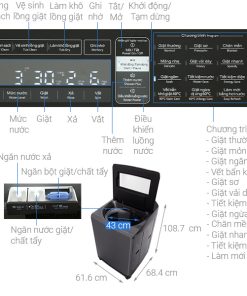 Máy giặt Hitachi Inverter 17 kg SF-170ZCV - 21