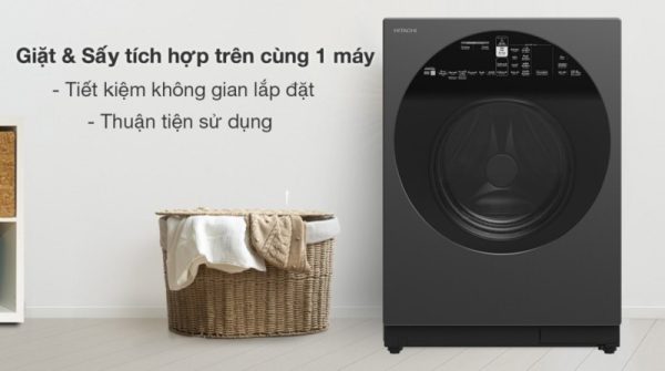 Máy giặt sấy Hitachi Inverter giặt 12 kg - sấy 8 kg BD-D120XGV - 27