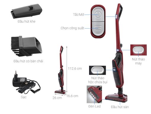 Máy hút bụi không dây Hitachi PV-X85M - 3