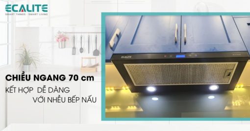 Máy hút mùi âm tủ Ecalite EH-AT70LCD