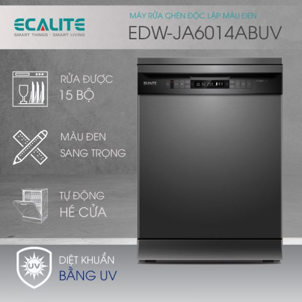 Máy rửa chén độc lập Ecalite EDW-JA6014ABUV - 1