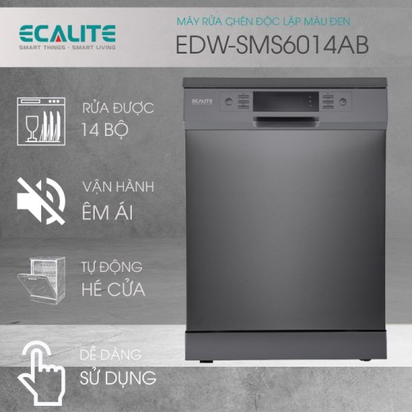 Máy rửa chén độc lập Ecalite EDW-SMS6014AB - 1