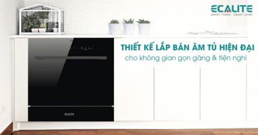 Máy rửa chén mini Ecalite EDW-UF6080BL - 7