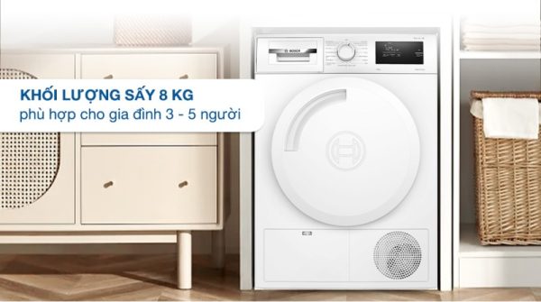 Máy sấy bơm nhiệt Bosch WTH83028SG 8 kg - 11