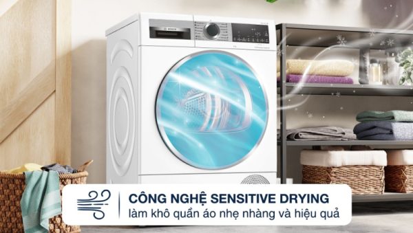 Máy sấy bơm nhiệt Bosch WQG24570SG 9 kg - 13