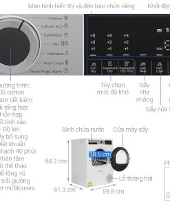Máy sấy bơm nhiệt Bosch WQG24570SG 9 kg - 39
