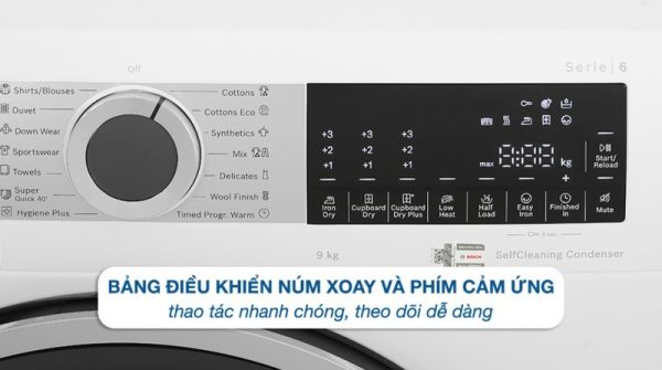 Máy sấy bơm nhiệt Bosch WQG24570SG 9 kg - 7