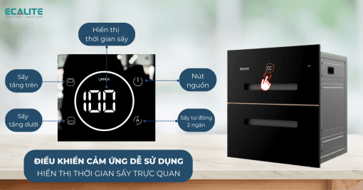 Máy sấy chén bát âm tủ Ecalite ED-110C3