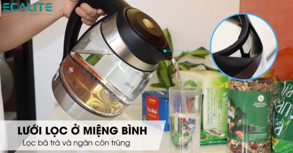 Ấm đun chỉnh nhiệt thông minh Ecalite EK-G1812 (1.8L) có điều chỉnh nhiệt độ