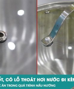 Bộ nồi inox 3 đáy Ecalite RW-3006SS - 18 Bộ nồi inox 3 đáy Ecalite RW-3006SS
