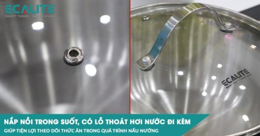 Bộ nồi inox 3 đáy Ecalite RW-3006SS