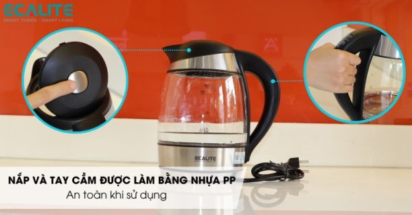 Ấm đun chỉnh nhiệt thông minh Ecalite EK-G1812 (1.8L) có điều chỉnh nhiệt độ