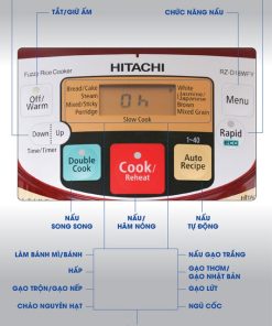Nồi cơm điện Hitachi 1.8 lít RZ-D18WFY - 36 Nồi cơm điện Hitachi 1.8 lít RZ-D18WFY - 35