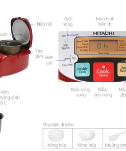Nồi cơm điện Hitachi 1.8 lít RZ-D18WFY - 24 Nồi cơm điện Hitachi 1.8 lít RZ-D18WFY - 23