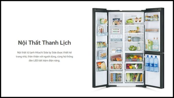 Tủ Lạnh Hitachi Inverter 590 Lít R-M800PGV0 GBK - 5