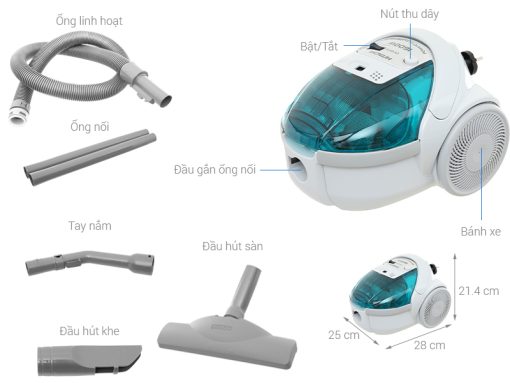 Máy hút bụi dạng hộp Hitachi CV-BF16 - 3