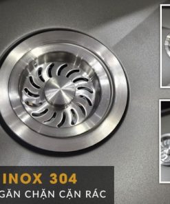 Chậu rửa chén Inox Ecalite ESD-7845HB - 17