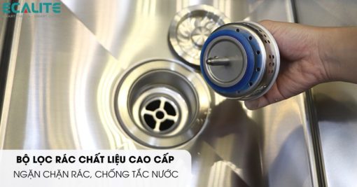 Chậu rửa chén Inox 2 hộc Ecalite ESD-11650HS