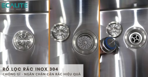 Chậu rửa chén Inox Ecalite ESD-8250HS