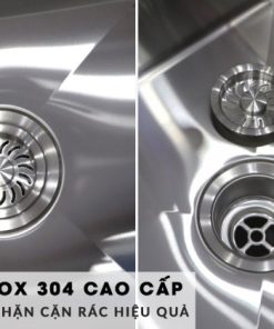 Chậu rửa chén Inox 2 hộc Ecalite ESD-8248HS - 19