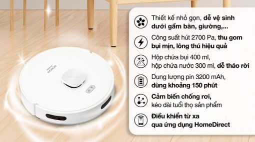 Robot hút bụi lau nhà Hitachi RV-X20M - 5