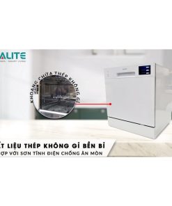 Máy rửa chén mini Ecalite EDW-SMS6080WH - 11 Máy rửa chén mini Ecalite EDW-SMS6080WH - 10