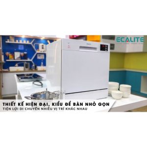 Máy rửa chén mini Ecalite EDW-SMS6080WH