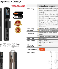 Khóa điện tử Hyundai – Luxury A8 - 6 Khóa điện tử Hyundai – Luxury A8 - 5