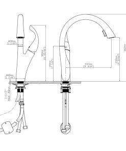 Vòi rửa chén nóng lạnh Ecalite EF-K624C