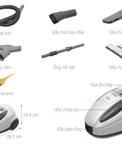 Máy hút bụi dạng hộp Hitachi CV-SU22V - 28 Máy hút bụi dạng hộp Hitachi CV-SU22V - 27