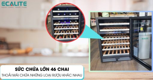Tủ bảo quản rượu Ecalite EW-1546B