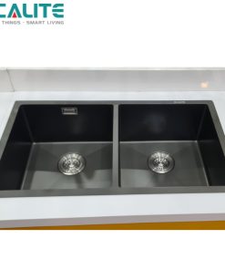 Chậu rửa chén Inox 2 hộc Ecalite ESD-8046HB - 18 Chậu rửa chén Inox 2 hộc Ecalite ESD-8046HB - 17