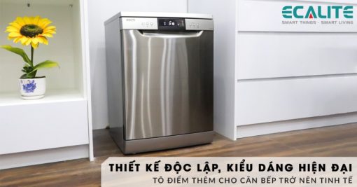 Máy rửa chén độc lập Ecalite EDW-SMS6015AS - 4