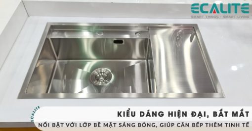 Chậu rửa chén Inox Ecalite ESD-8650HS - 3