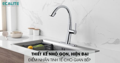 Vòi rửa chén nóng lạnh Ecalite EF-K114C - 3