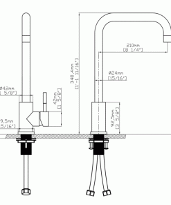 Vòi rửa chén nóng lạnh Ecalite EF-K128S