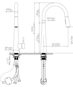 Vòi rửa chén nóng lạnh Ecalite EF-K149S