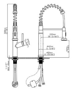 Vòi rửa chén nóng lạnh Ecalite EF-K541B